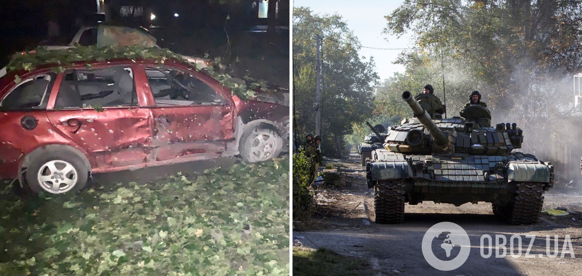 Оккупанты обстреляли из танка гражданское авто на Харьковщине
