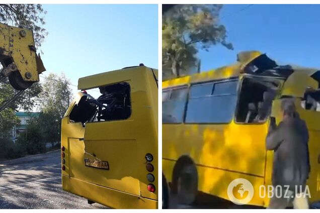 В Одессе пьяный водитель автокрана влетел в маршрутку, многие пострадали: видео первых минут после ДТП