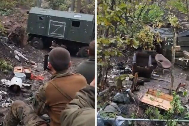 Заброшенные позиции российских оккупантов в Харьковской области