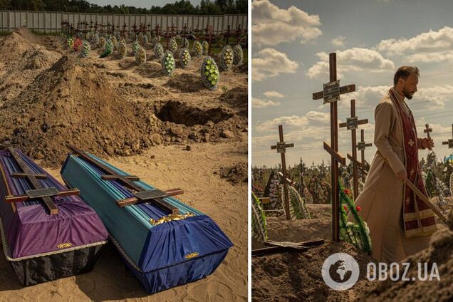 У Бучі поховали ще 15 жертв російських окупантів: лише двох вдалося розпізнати. Фото і відео