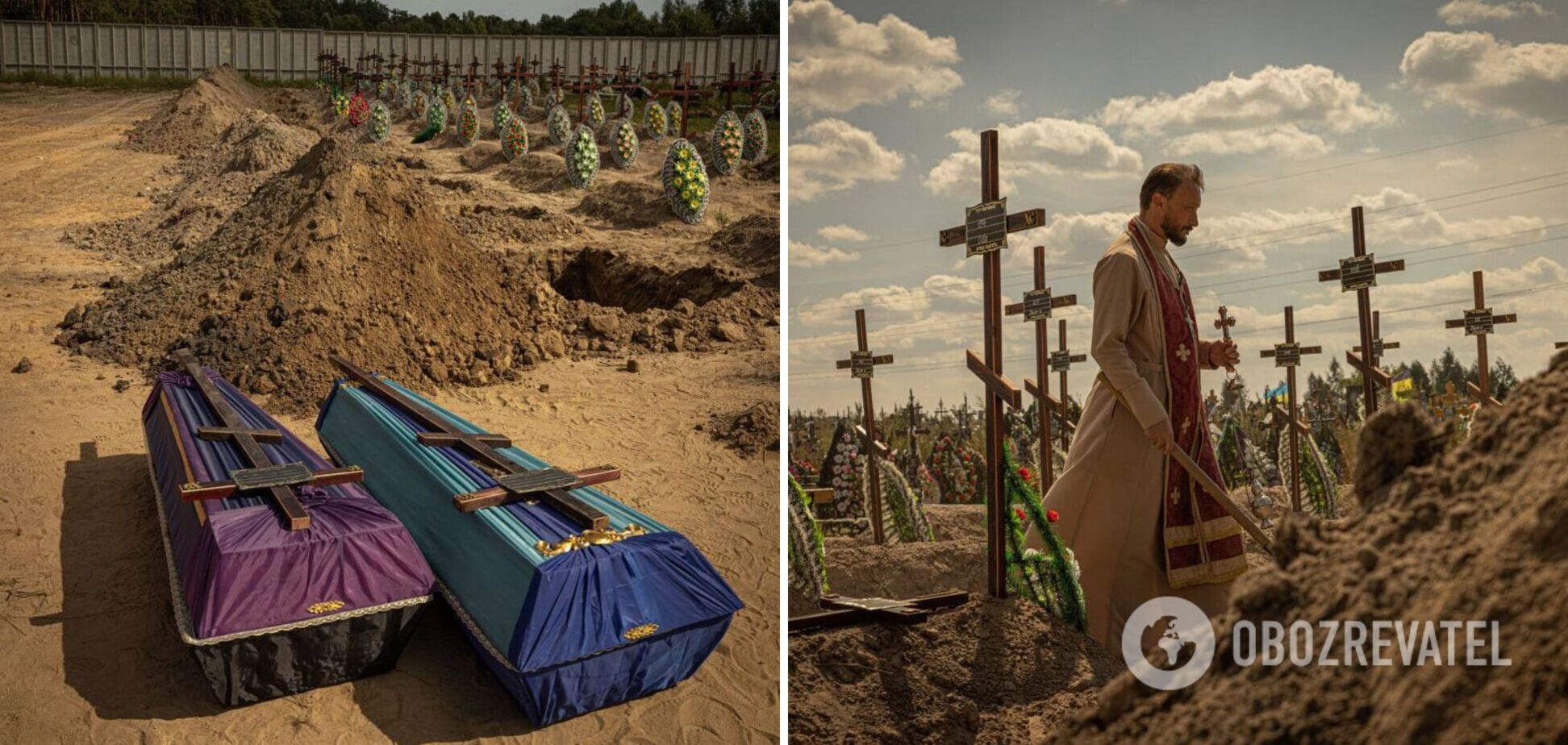 В Буче похоронили еще 15 жертв российских оккупантов: только двоих удалось распознать. Фото и видео