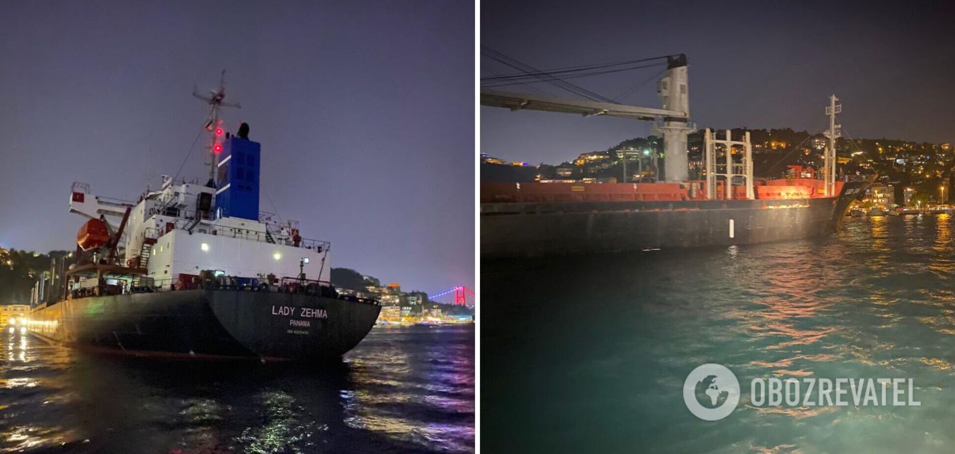 Судно с украинским зерном село на мель в Стамбуле