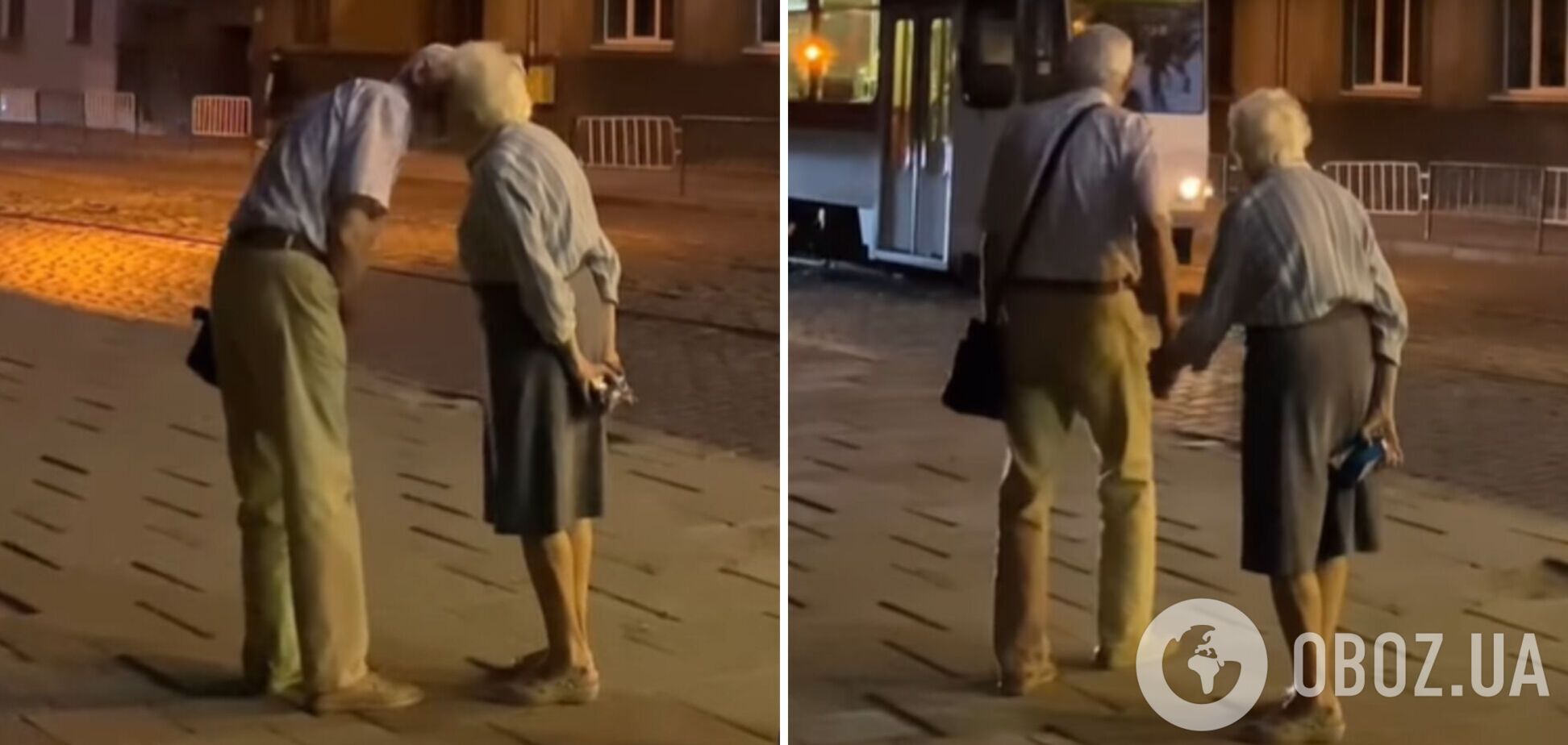 Відео поцілунку стареньких дідуся та бабусі у Львові розчулило мережу і стало вірусним