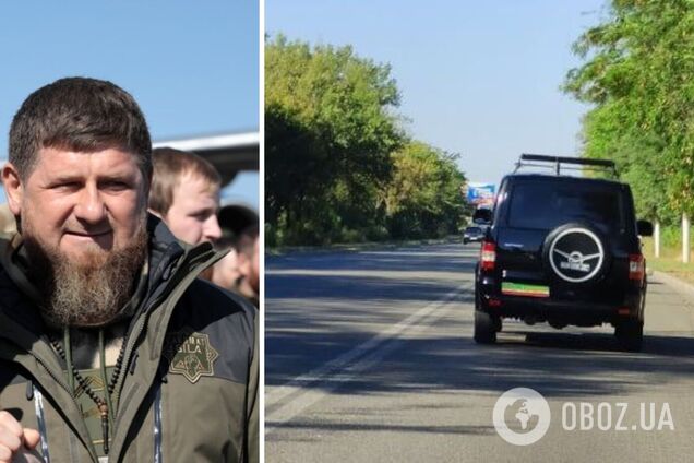 В оккупированном Мелитополе засветилась колонна кадыровской 'элиты': промчались десятки внедорожников. Фото