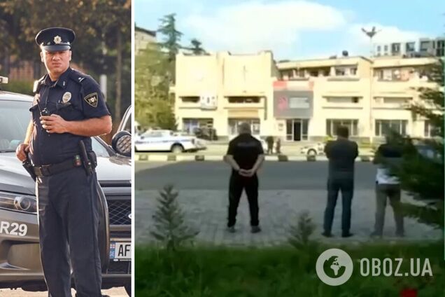 В Грузии задержан вооруженный мужчина, захвативший заложников в отделении банка. Видео