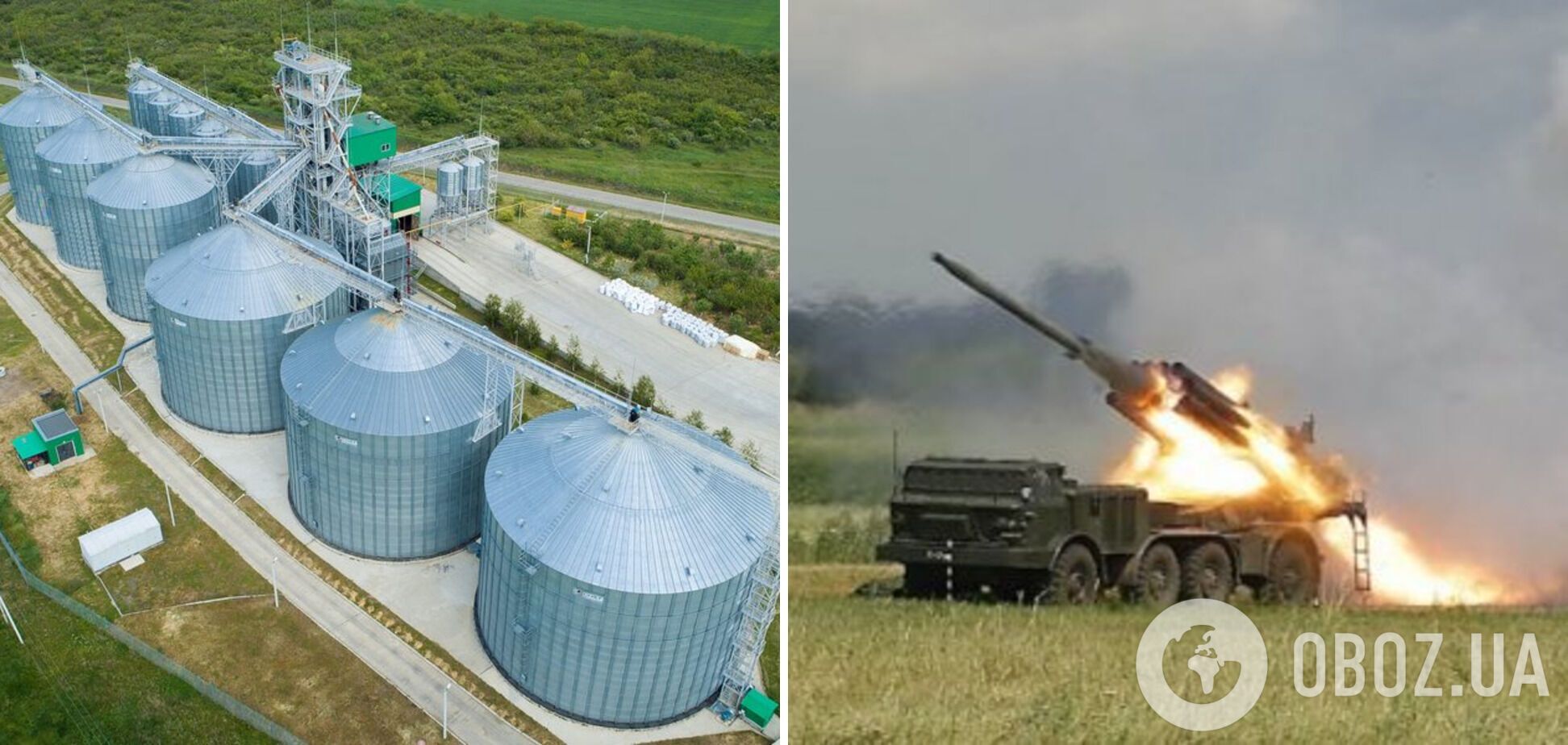 Оккупанты из 'Смерчей' обстреляли элеватор на Николаевщине