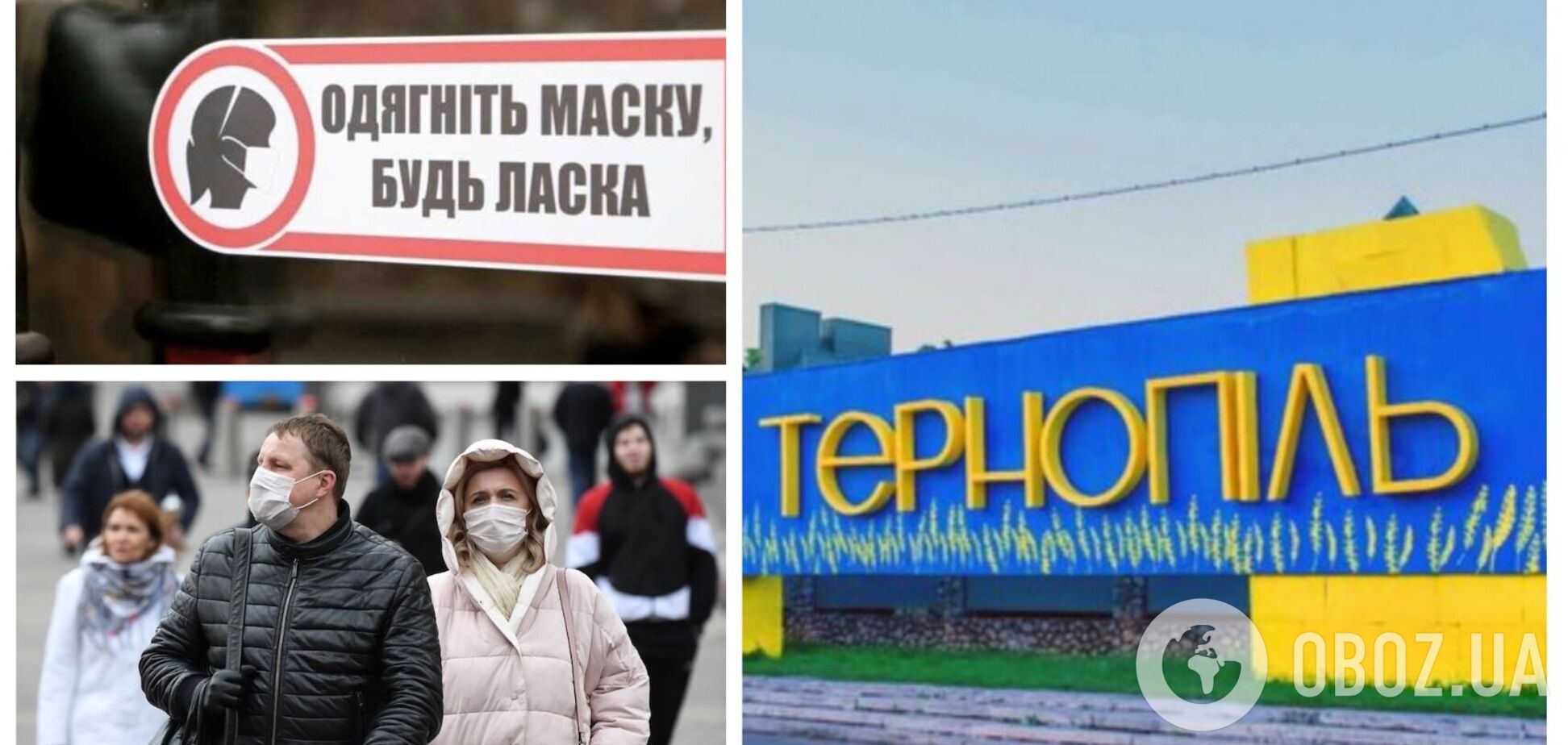 В Тернополе ввели обязательный масочный режим из-за COVID-19: какая ситуация с заболеваемостью