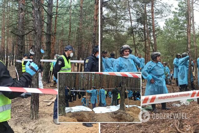 В Харьковской области эксгумировали уже более 260 жертв оккупантов: среди них 120 женщин и двое детей. Фото