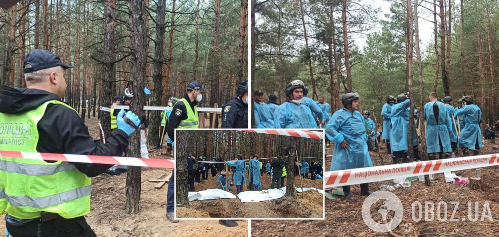 В Харьковской области эксгумировали уже более 260 жертв оккупантов: среди них 120 женщин и двое детей. Фото