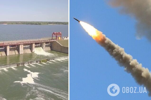 Оккупанты ракетными ударами разрушили верхний шлюз на Печенежской дамбе