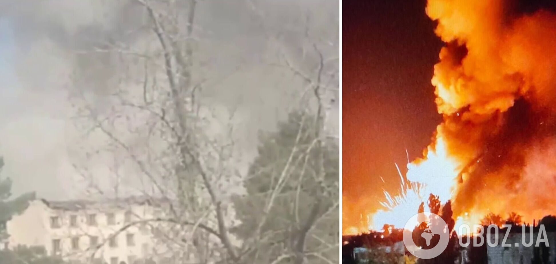 В Новоайдаре в Луганской области 'бавовна' на складе с боеприпасами и базе оккупантов. Видео