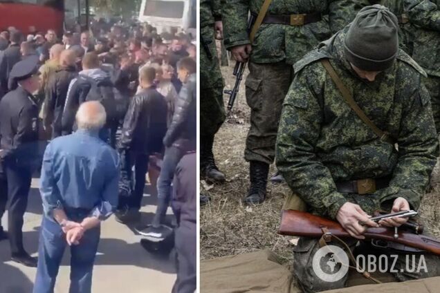 Діти плачуть, чоловіків 'пакують' в автобуси: з’явилося відео мобілізації росіян із Бєлгородської області