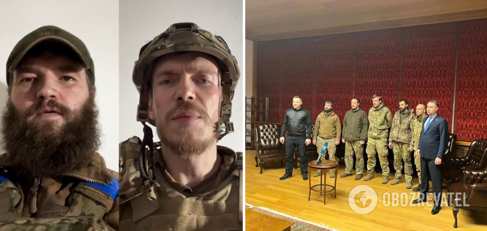 Командир полка 'Азов' Прокопенко и его заместитель Паламар вернулись из плена: первые фото