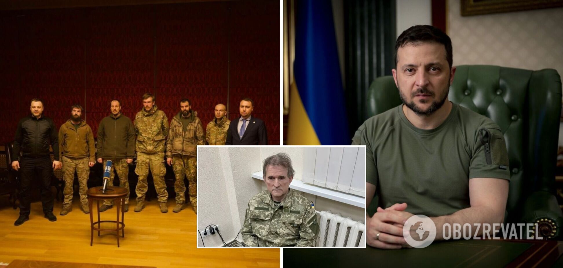 Зеленский: Украина вернула 215 защитников, отдав россиянам 55 оккупантов и Медведчука