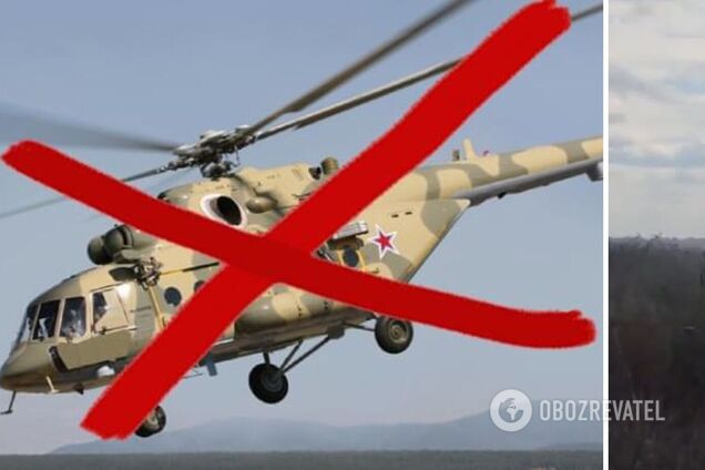 Українські десантники збили російський вертоліт Мі-8: Сирський показав ефектне відео