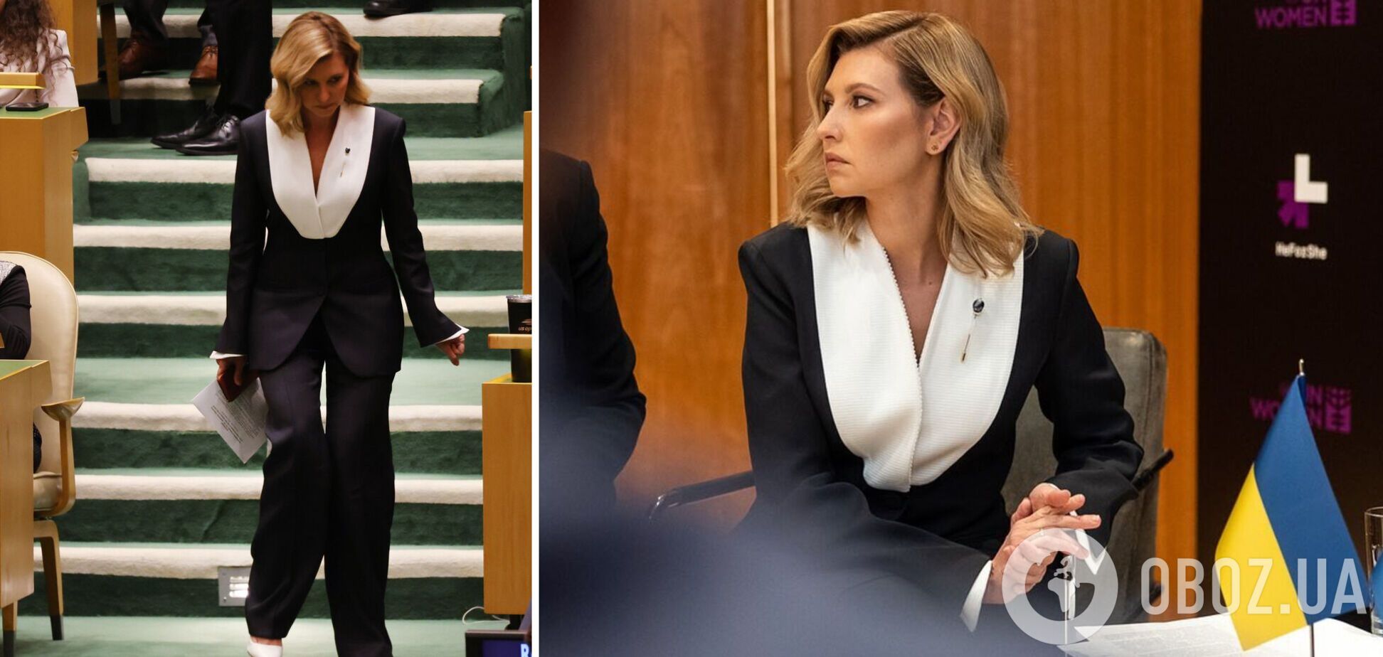 Вишуканий образ Олени Зеленської на саміті HeForShe в Нью-Йорку викликав ажіотаж у мережі