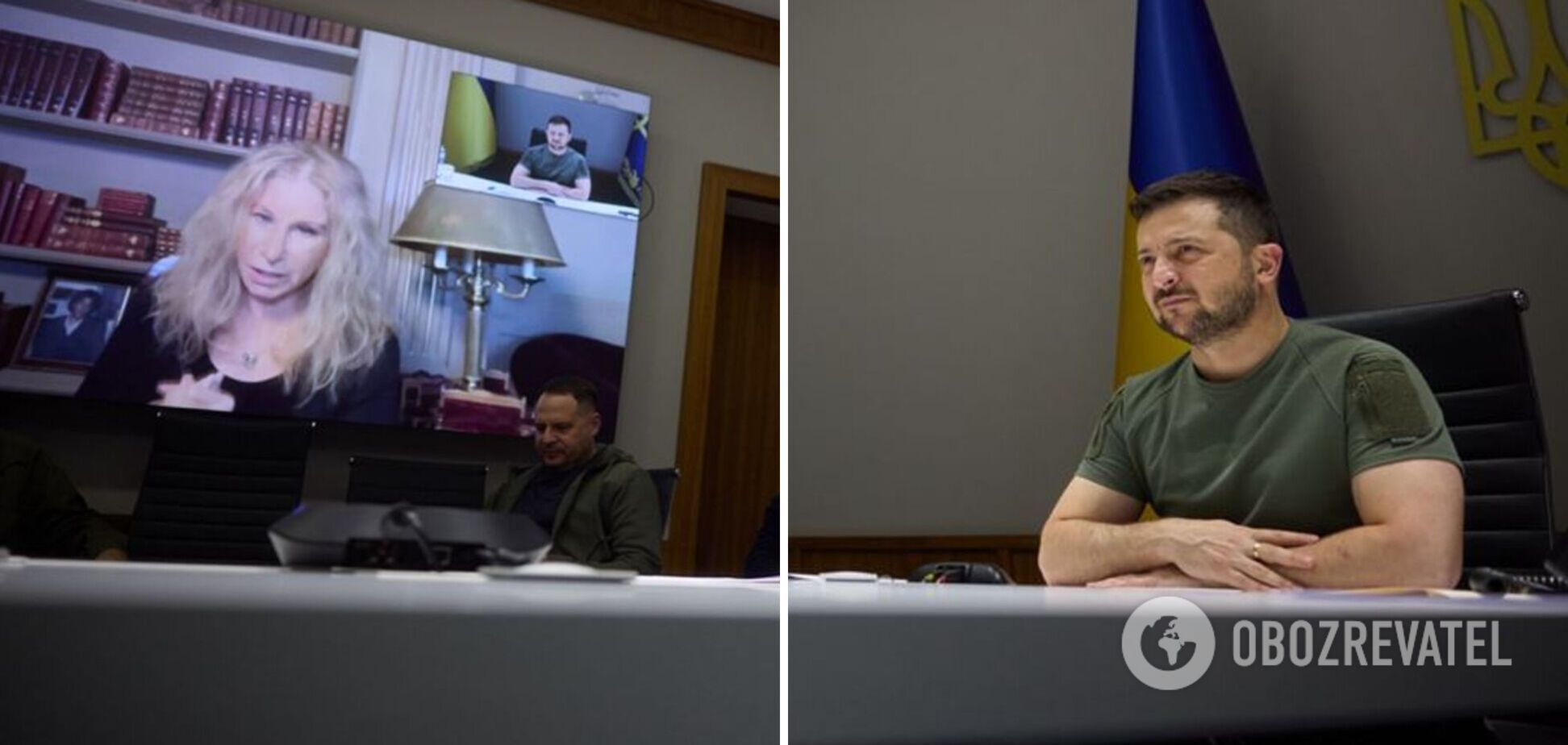 'Зворушена мужністю українців': Барбра Стрейзанд, яка має українське коріння, поспілкувалася з Володимиром Зеленським