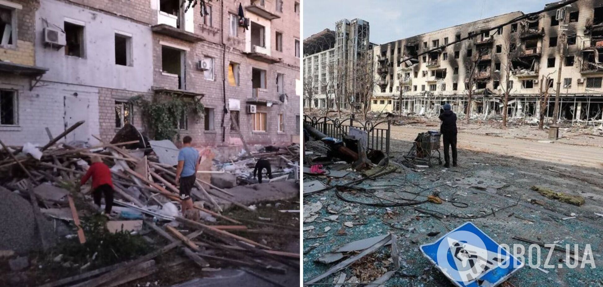 У Маріуполі люди готуються до опалювального сезону, збираючи деревину на завалах. Фото