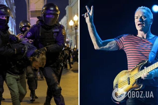 Стинг восхитился россиянами, 'вышедшими на протесты против войны'. Возмущенные украинцы поставили певца на место