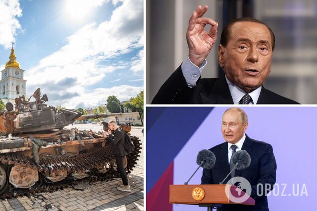 Берлусконі заступився за Путіна, заявивши, що главу Кремля втягнули у війну: згадав і про похід окупантів на Київ