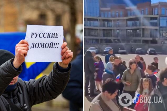 У оккупантов нет поддержки в Херсоне: массовку на 'референдум' везли из России и Крыма. Видео