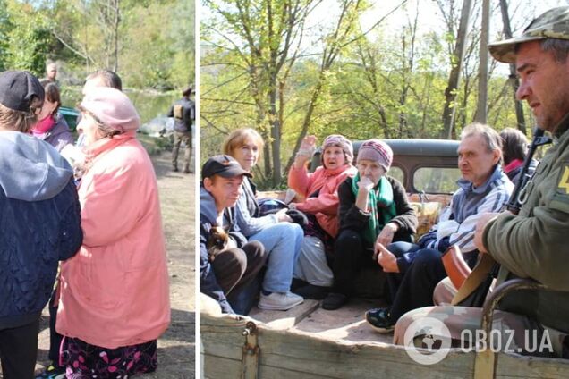 На Донеччині літні люди ховалися від обстрілів окупантів у лісі: їх врятували бійці НГУ. Фото