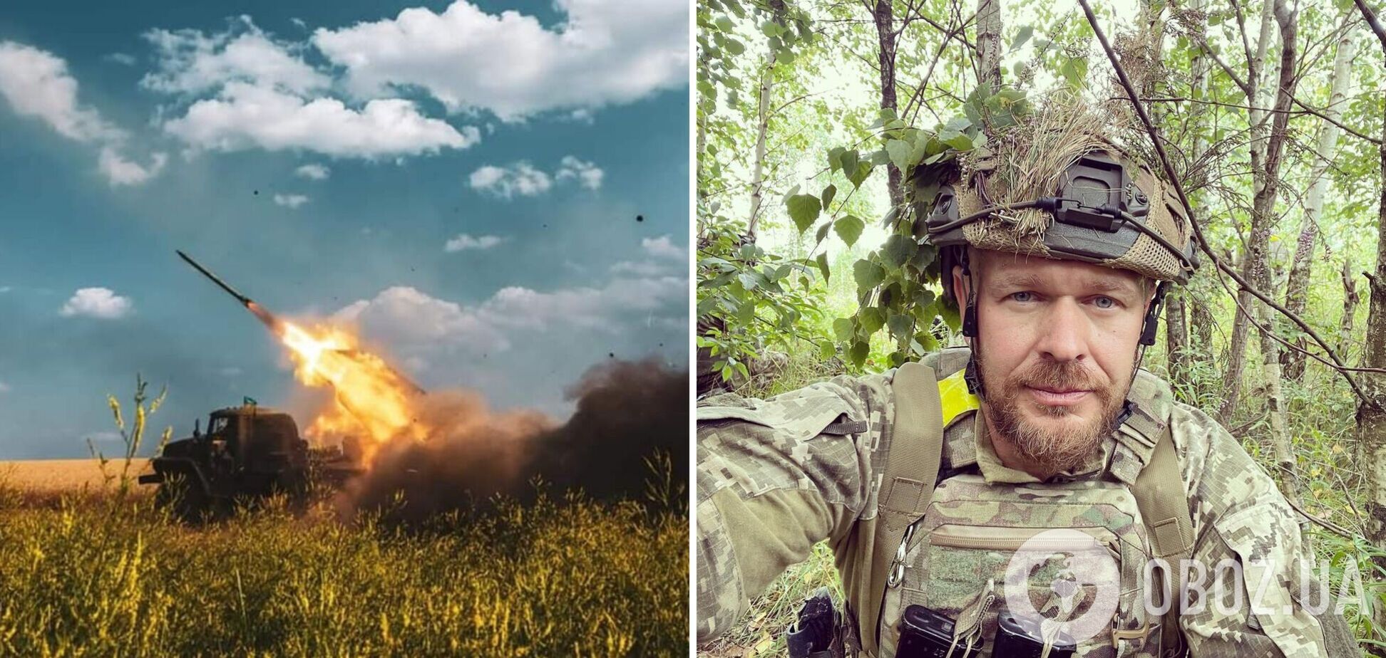 Положинский в маскировке рассказал о службе в тылу: вчера два часа пролежали под дождем