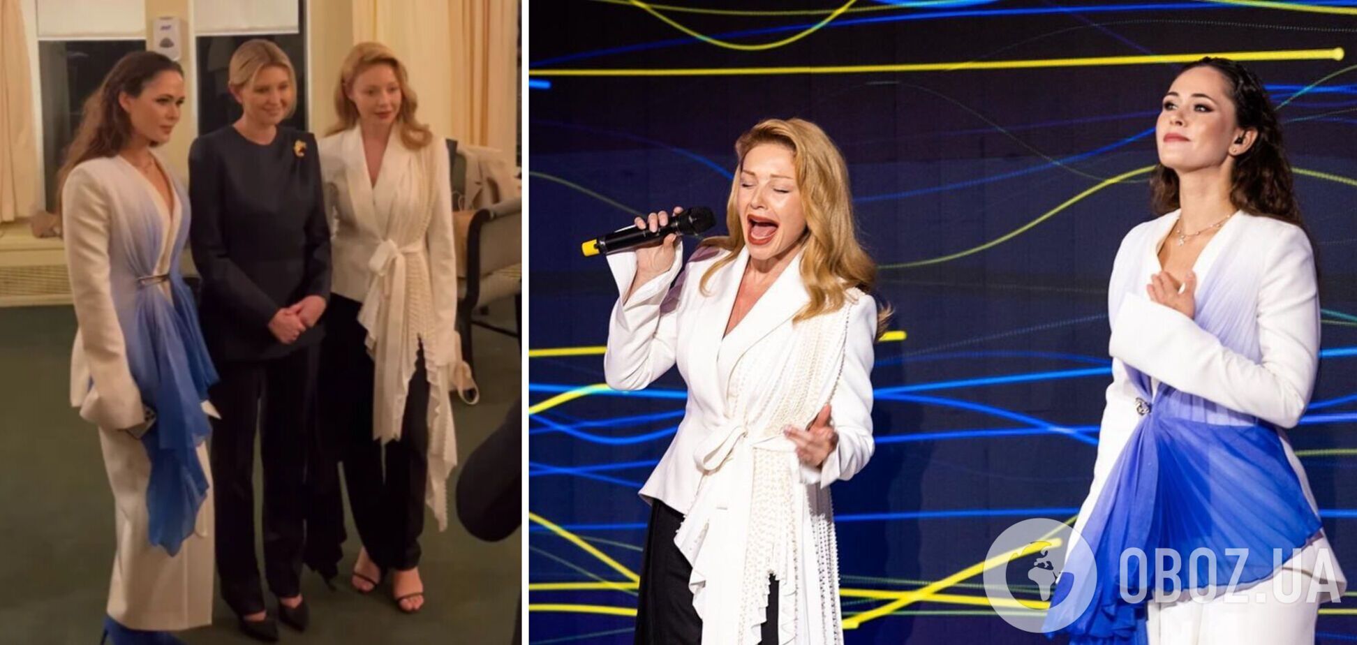 Тіна Кароль та Юлія Саніна здивували схожими образами на зустрічі з Оленою Зеленською