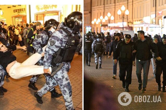 В Москве протестующим против мобилизации выдали под роспись сотни повесток