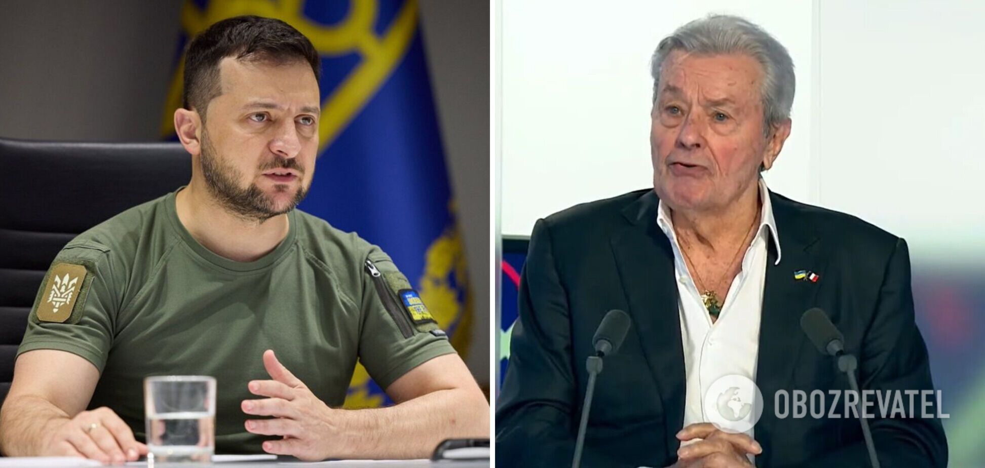 'Я никогда не буду таким достойным президентом': Ален Делон сделал комплимент Зеленскому и пообещал приехать в Украину