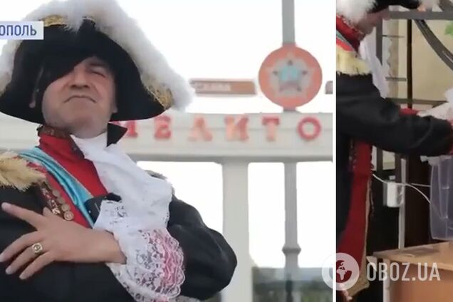 Пришел 'Потемкин': в Мелитополе на псевдореферендуме устроили маскарад. Видео