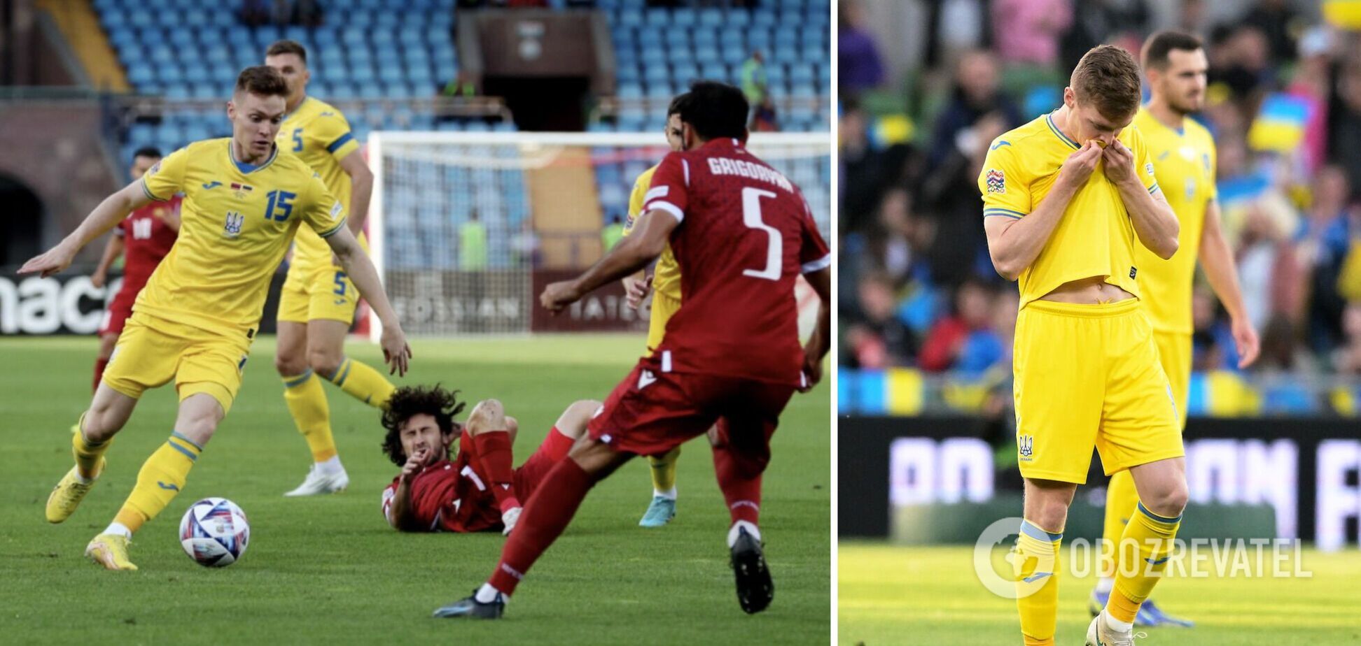 Украина со счетом 5:0 победила в Лиге наций. Видео