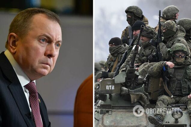 Глава МЗС Білорусі виключив удар по Україні та вперше назвав агресію РФ війною