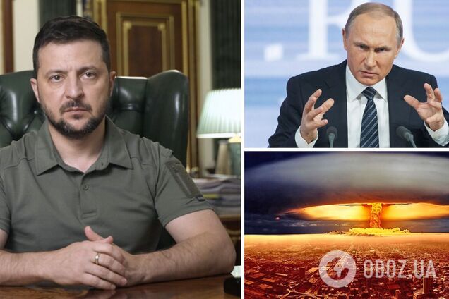 Зеленский прокомментировал угрозы Путина применить ядерное оружие