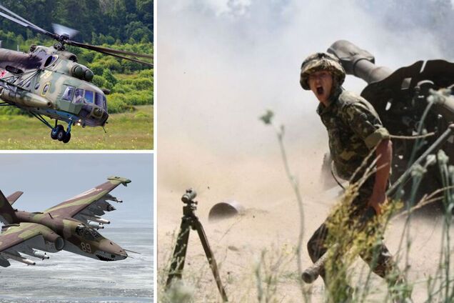 ЗСУ збили вертоліт Мі-8 та штурмовик Су-25 окупантів