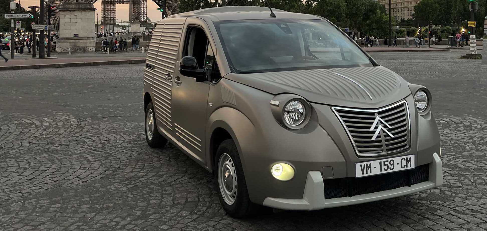 Современный Citroen Berlingo переделали в 2CV Fourgonnette 50-х