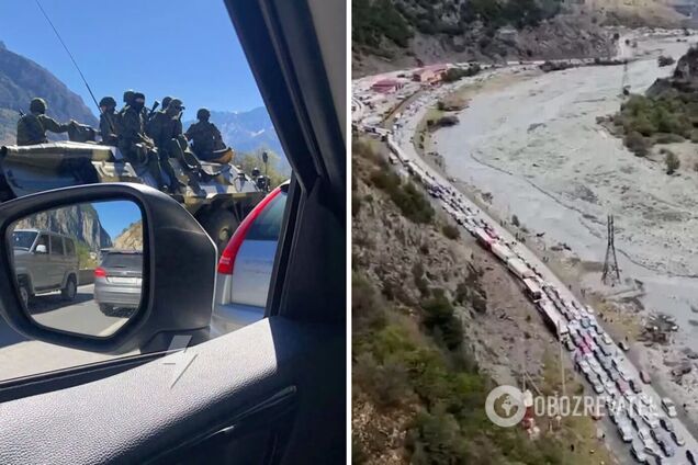 На границе РФ с Грузией заметили российских военных на БТР: собираются останавливать беглецов – СМИ