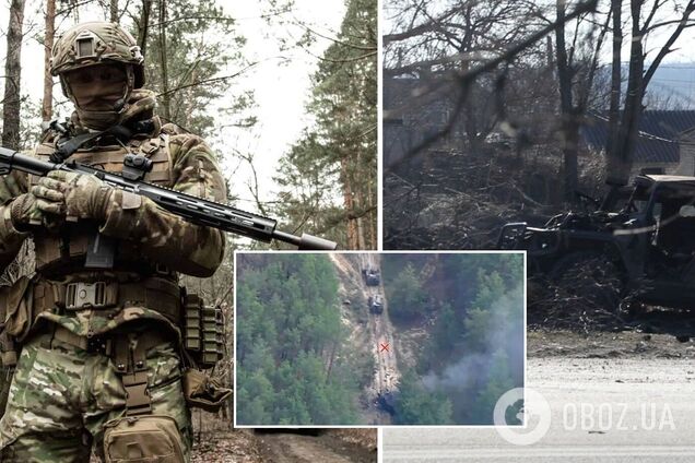 Бойцы ССО ВСУ уничтожили бронемашину и живую силу войск РФ