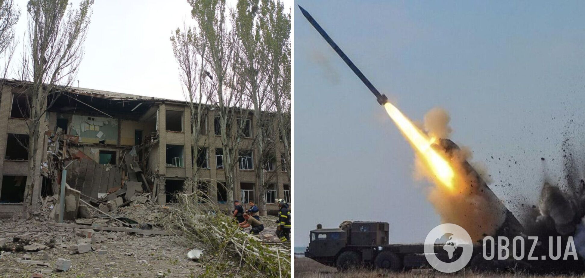 На Донеччині окупанти обстріляли школу, в якій було укриття: там перебували 12 людей. Фото 