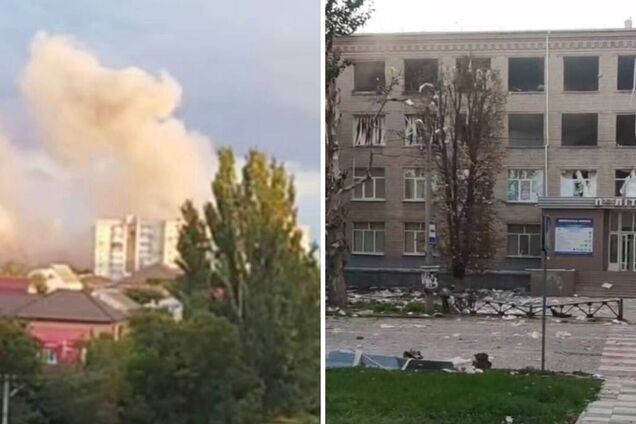 В окупованому Херсоні прилетіло у приміщення Політехнічного коледжу