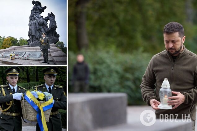 'Злочинці, які спричиняють такі трагедії, мають бути покарані': Зеленський ушанував пам'ять жертв розстрілів у Бабиному Яру. Фото