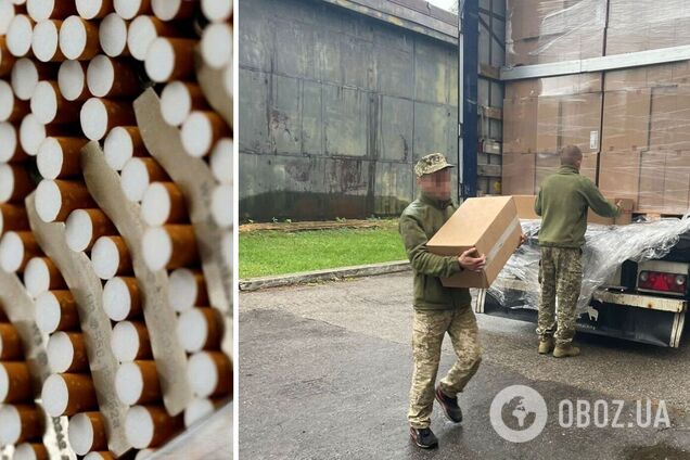 Бойцы ВСУ получили сигареты