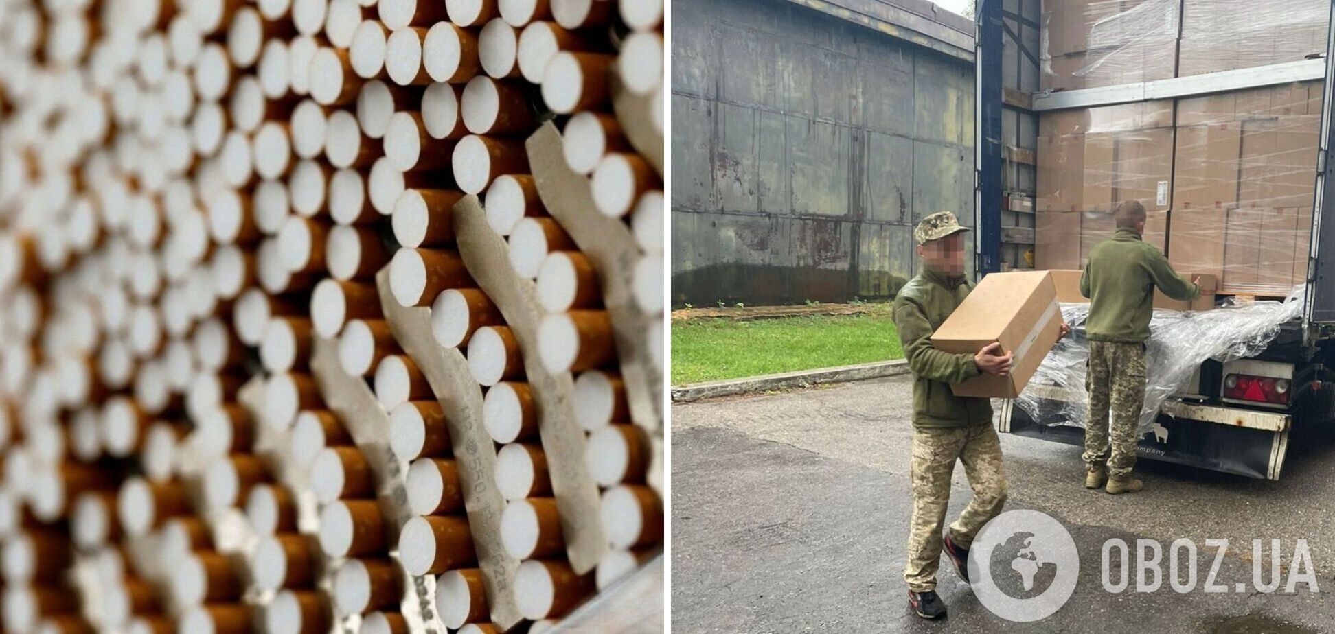 Бойцы ВСУ получили сигареты