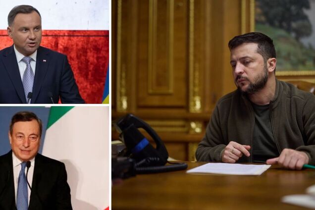 Зеленський провів перемовини з Дудою і Драґі