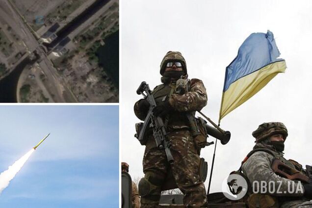 Мост в Новой Каховке обрушился в результате серии ударов ВСУ. Фото