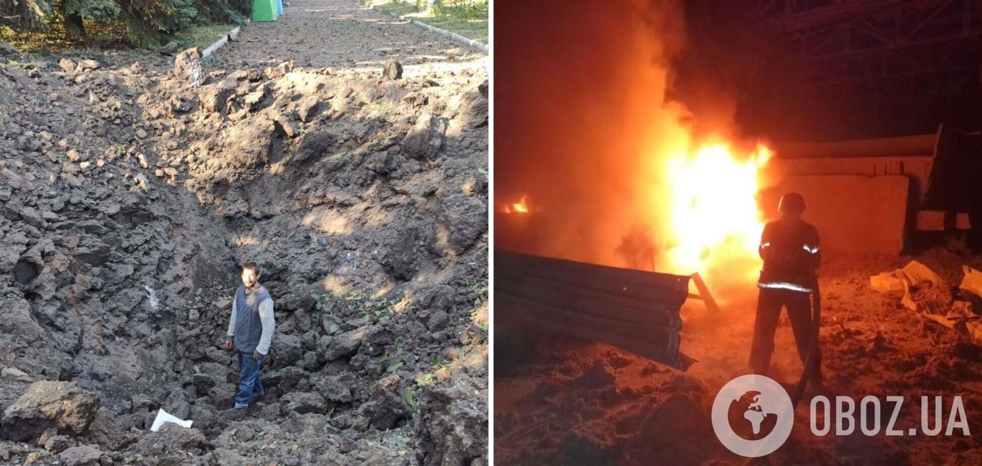 Оккупанты нанесли ракетные удары по Краматорску и Славянску: повреждены здания, вспыхнул пожар. Фото