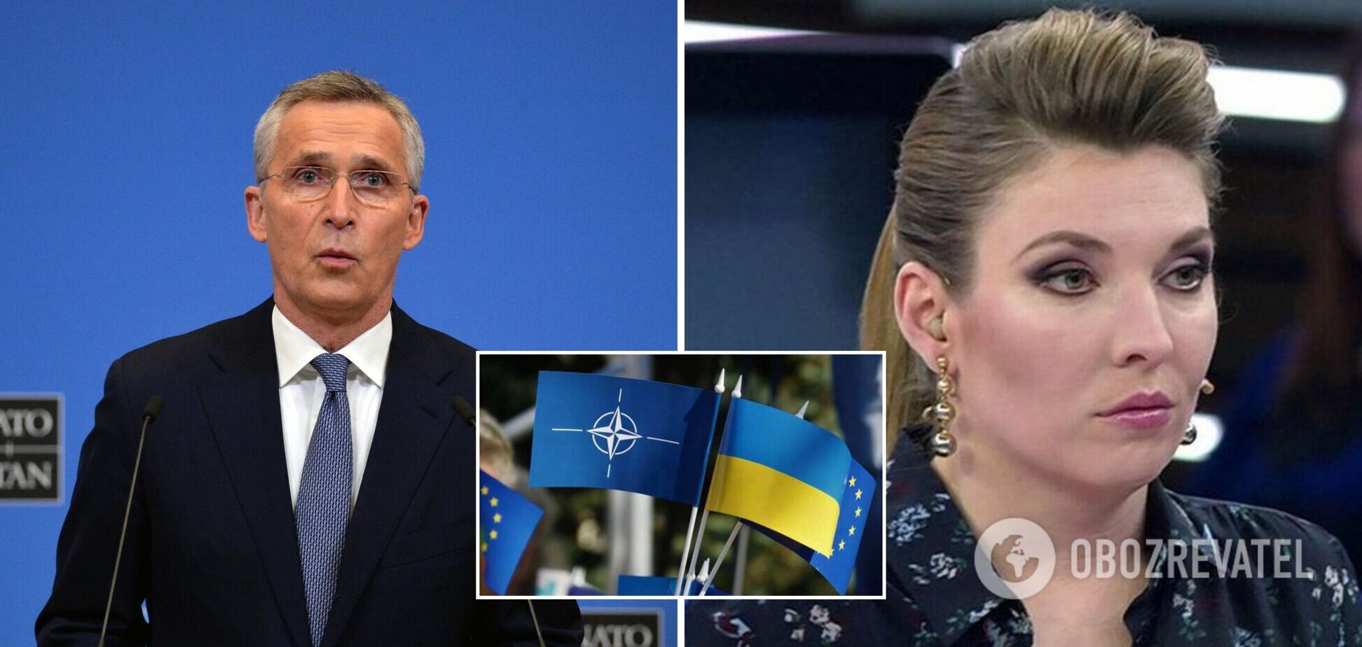 Пропагандистка РФ перекрутила слова Столтенберга о вступлении Украины в НАТО