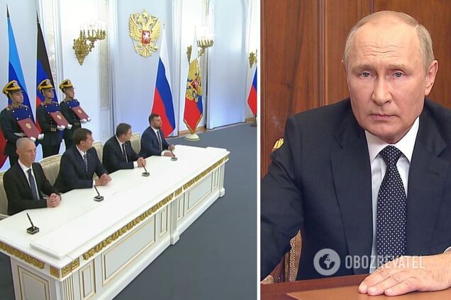 Путін оголосив про анексію чотирьох областей України і закликав Київ до переговорів. Усі подробиці