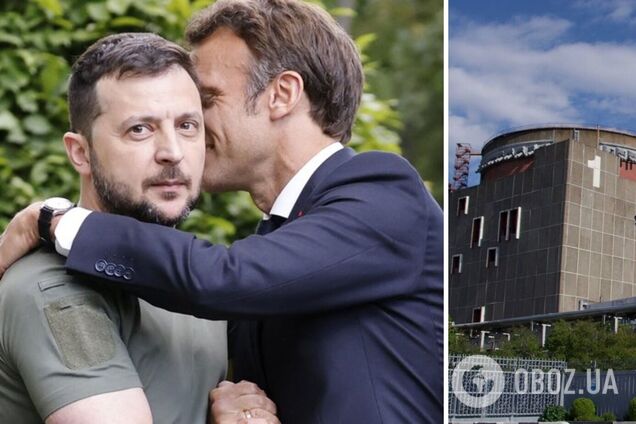 После полуторачасового разговора с Зеленским Макрон призвал Россию демилитаризовать Запорожскую АЭС