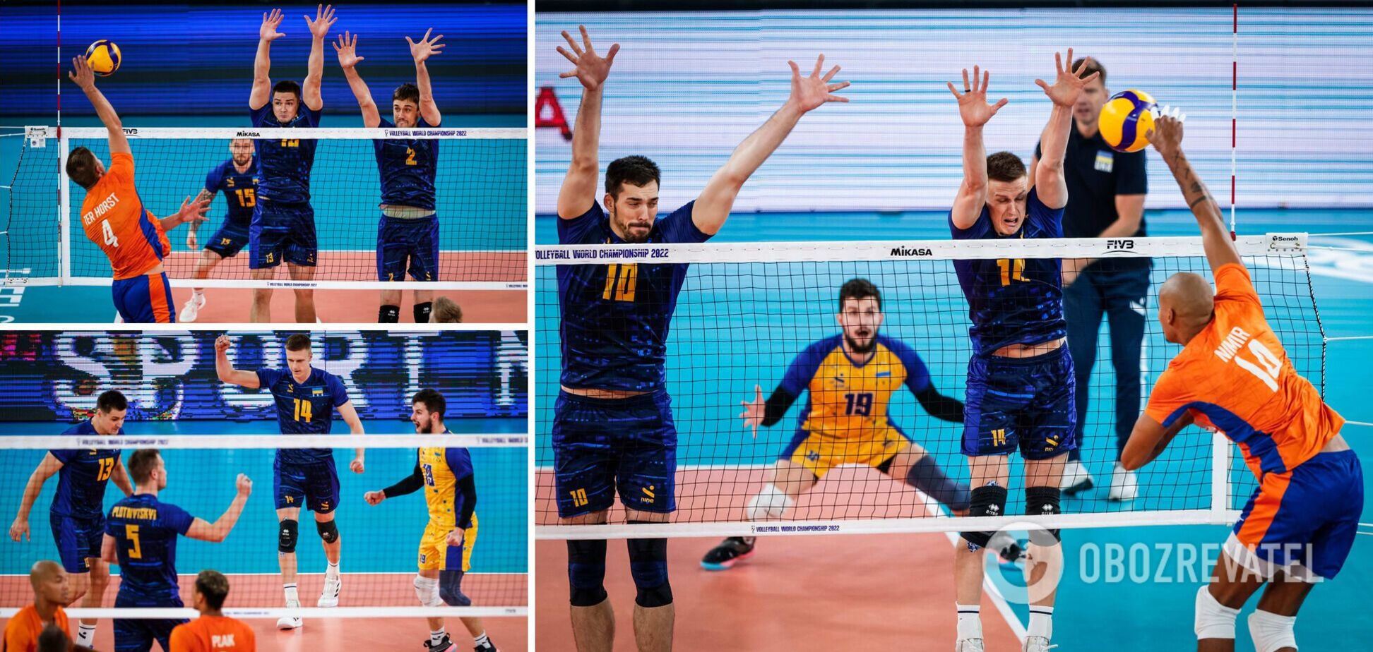 Украина впервые в истории вышла в четвертьфинал ЧМ по волейболу, сенсационно разбив Нидерланды